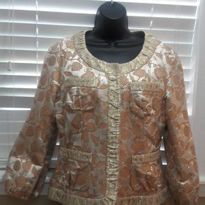 Moschino Luxury Gold and Ivory Jacket
